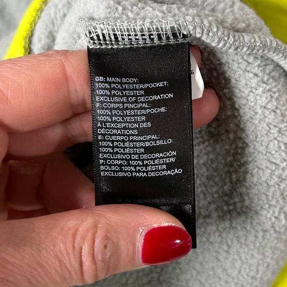 The North Face Cragmont Gray Fleece Pullover 1/4 Snap Size M - Picture 7 of 11